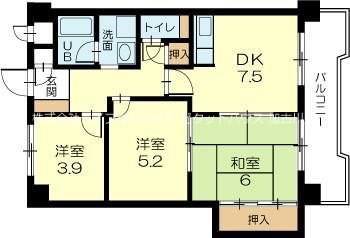 ロイヤルコーポ伊保 間取り図