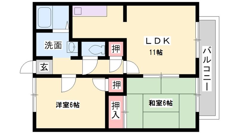 グランドゥール21 間取り図