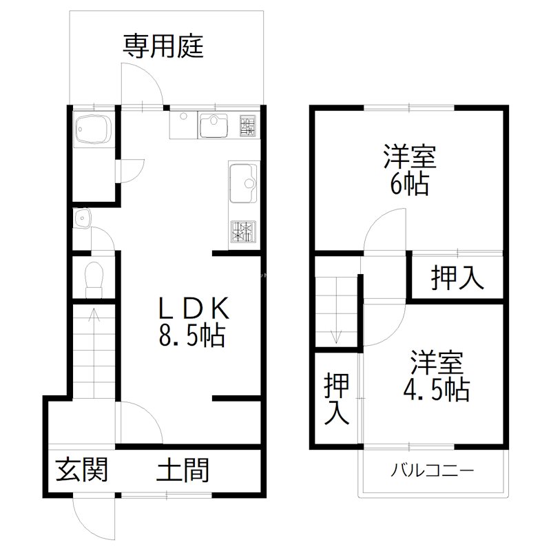 加古川市土山戸建て 間取り図