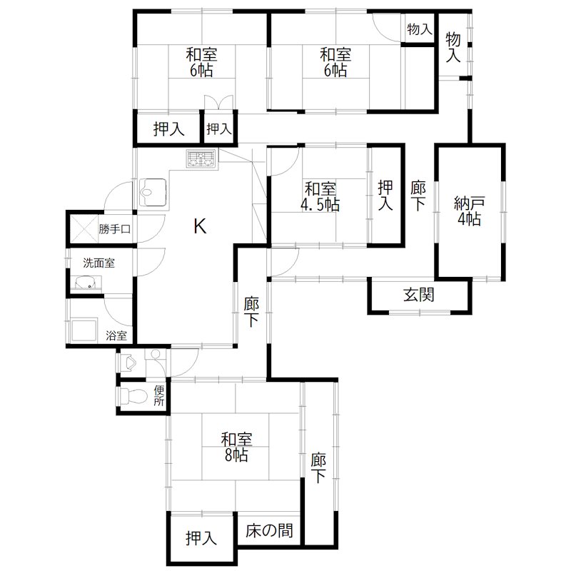ひだまりとそよ風のセレニティ 1 間取り図