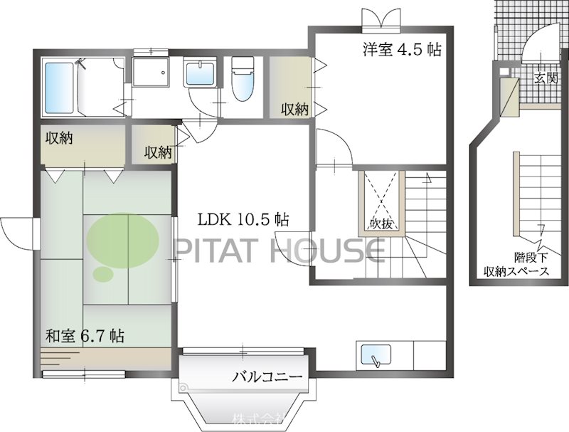 トゥー・ル・モンドＳ　Ｂ棟 間取り図