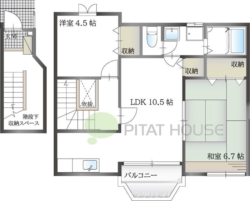 トゥー・ル・モンドＳ　Ｂ棟 間取り図