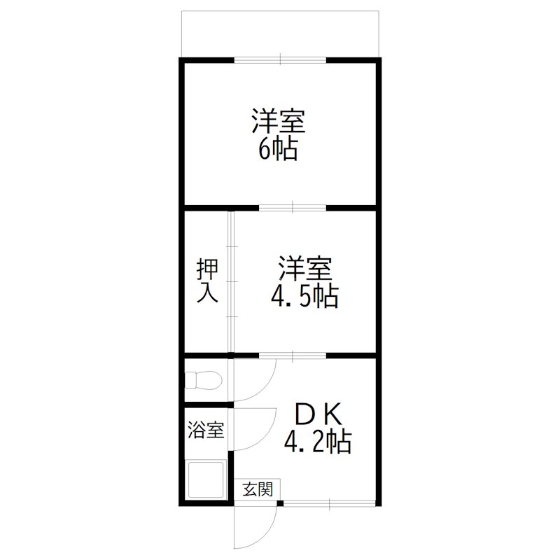 吉田荘 間取り図