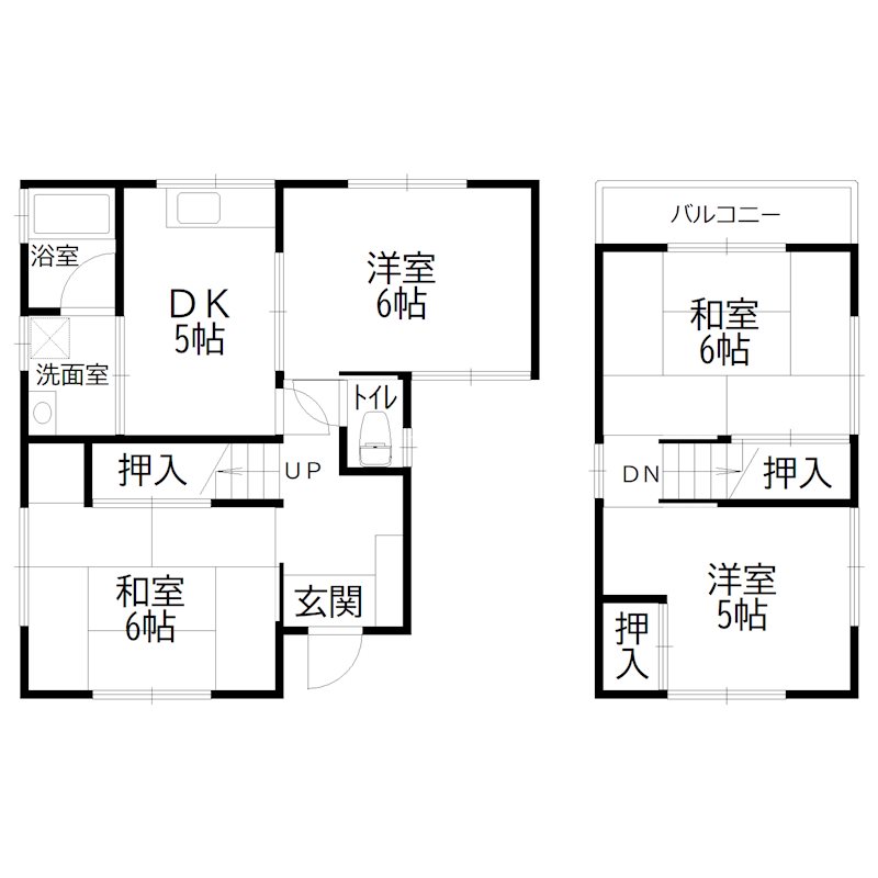米田戸建 間取り図