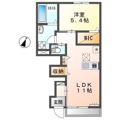 フェリーチェⅣ 間取り図