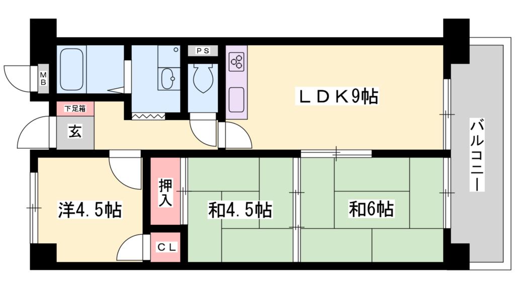 ファミールハイツ 間取り図