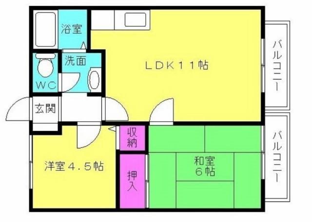 コージィコート西 間取り図
