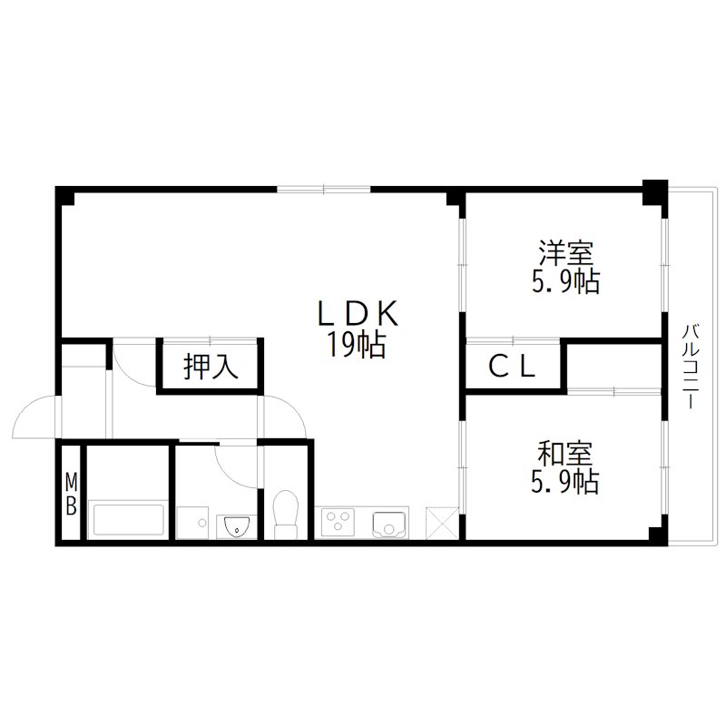 サニーハウス土山　東棟 間取り図