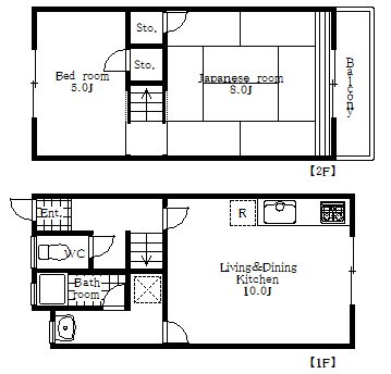 樫木ハイツ２ 間取り図