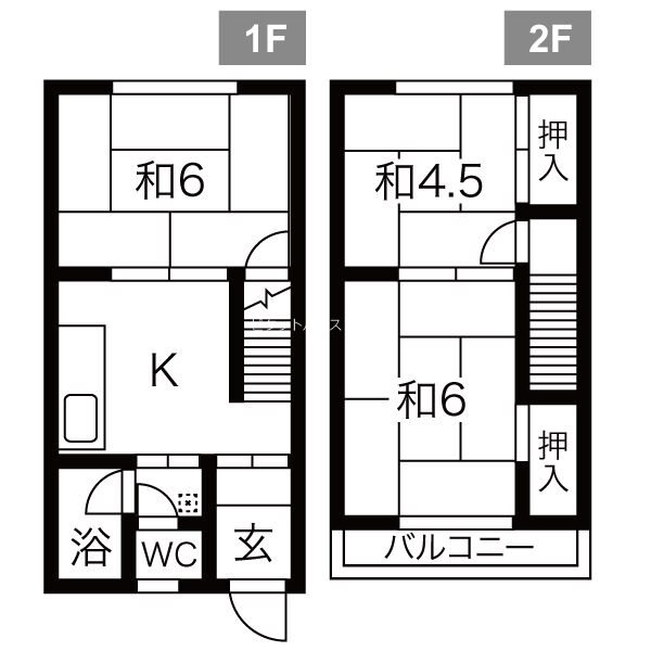 ファミーユヤノ3号棟 間取り図