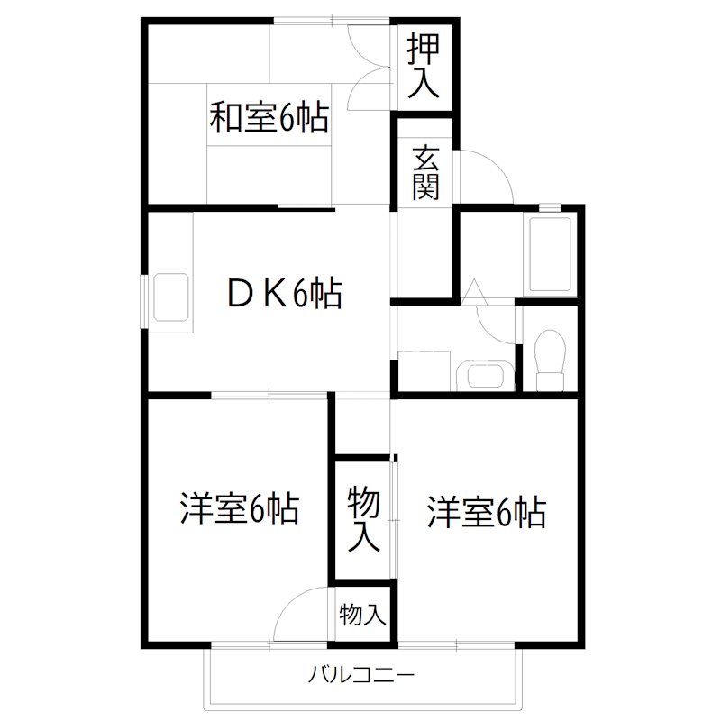 ローゼンハイム Ｄ 間取り図