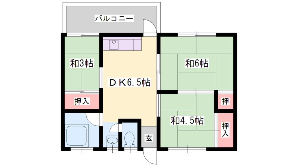 サンフラワーハイツ 間取り図