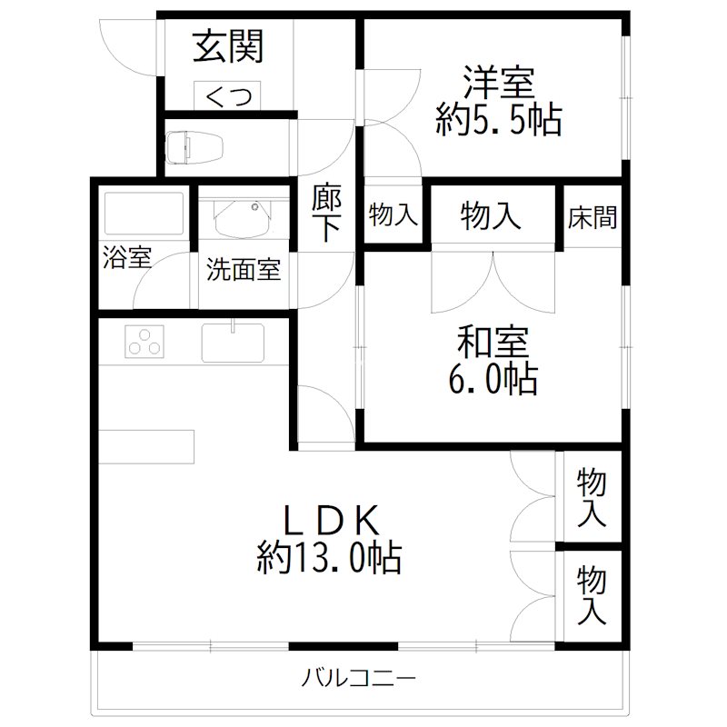 ビアンテじけまち 間取り図