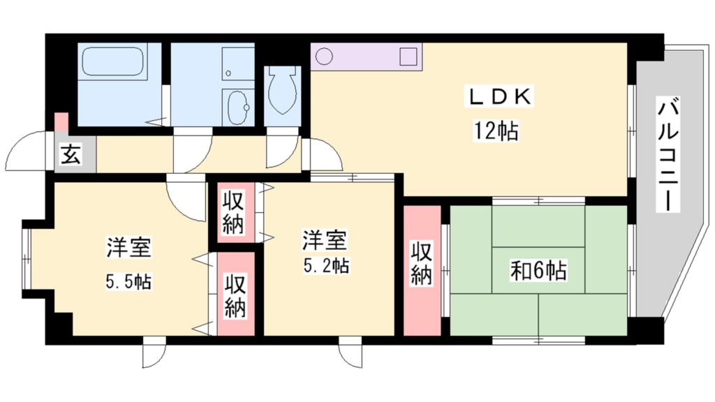 ベルコート加古川 間取り図