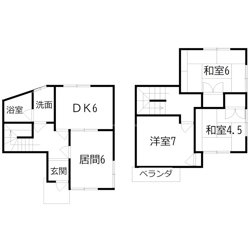 里見邸 間取り図