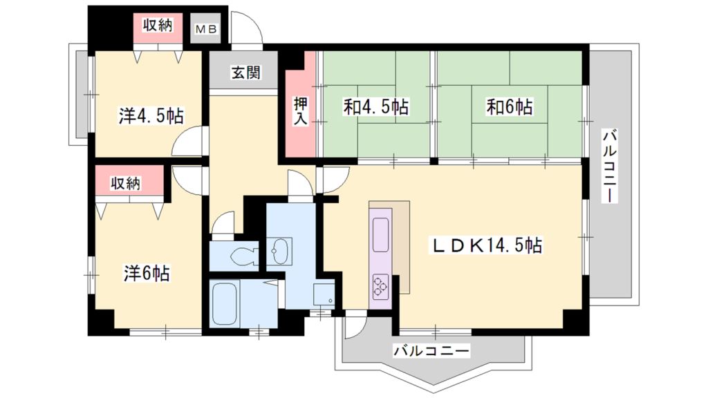 ホーユウパレス加古川 間取り図