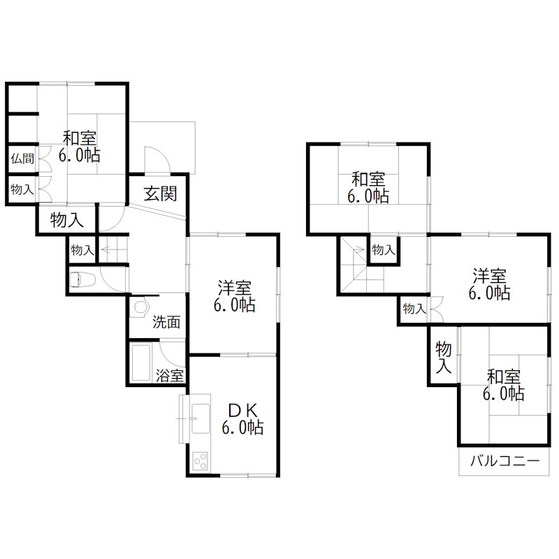 土山戸建 間取り図