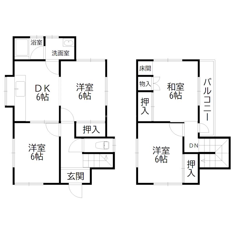 安田戸建 間取り図