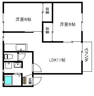 フレグランス別所Ａ棟 間取り図