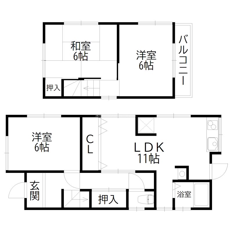 美保里戸建 間取り図