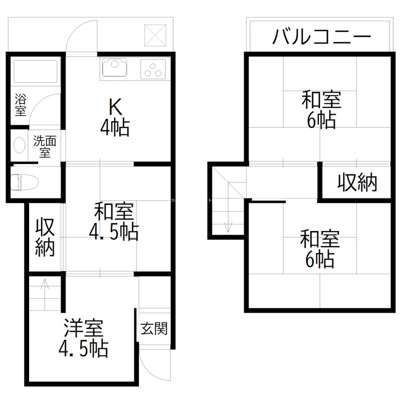 時光寺戸建 間取り図