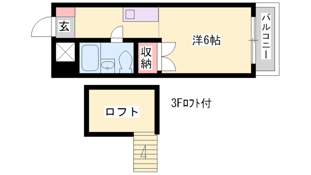 プレアール粟津 間取り図