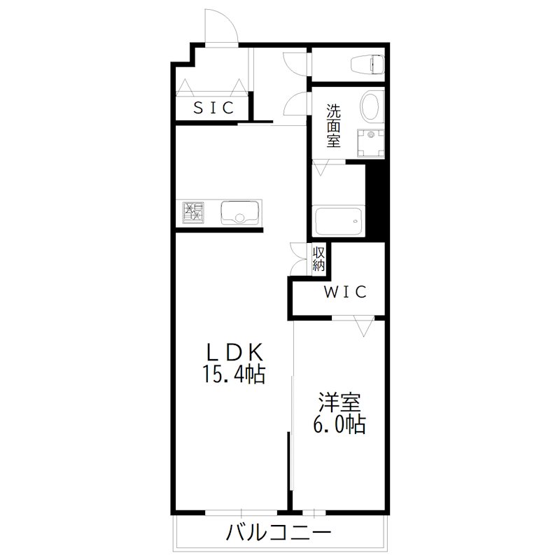 KAYS&amp;#39; SUITE Sunny Med. 間取り図