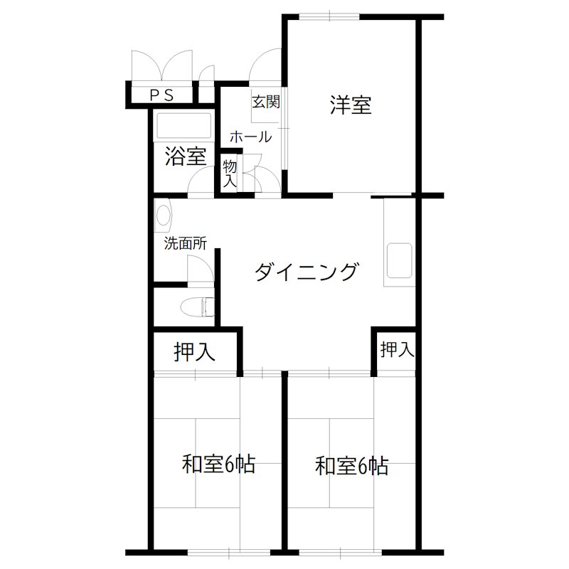 播磨城ノ宮 2号棟 間取り図