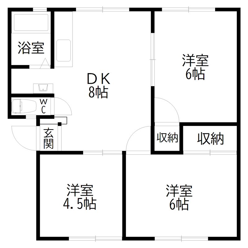 メゾン朱鷺 間取り図