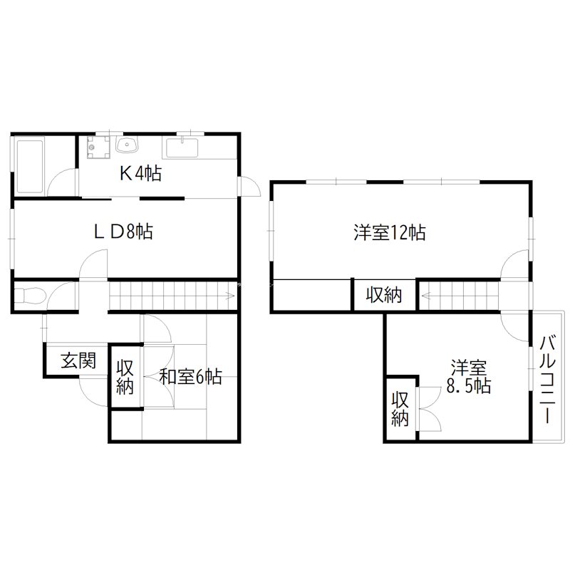 尾上町養田戸建 間取り図