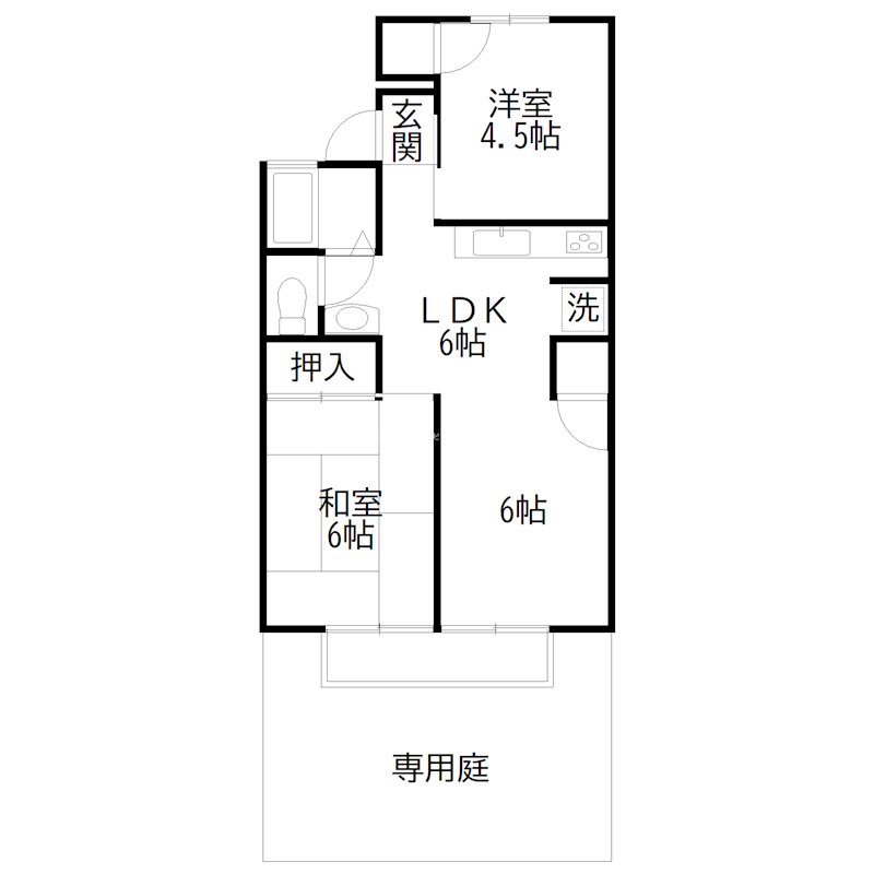 セジュール山本 間取り図