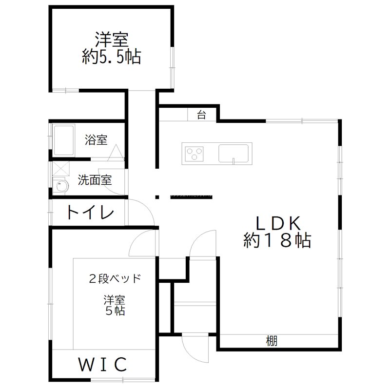 加古川市平岡町土山住宅 間取り図