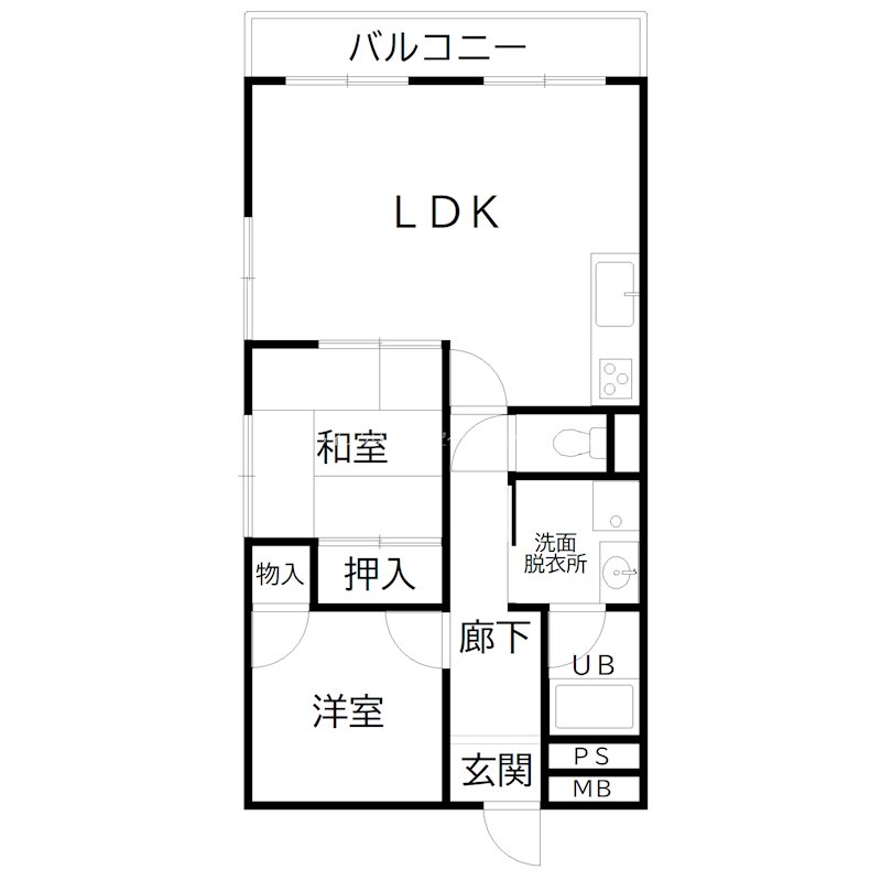 第２若宮マンション 間取り図