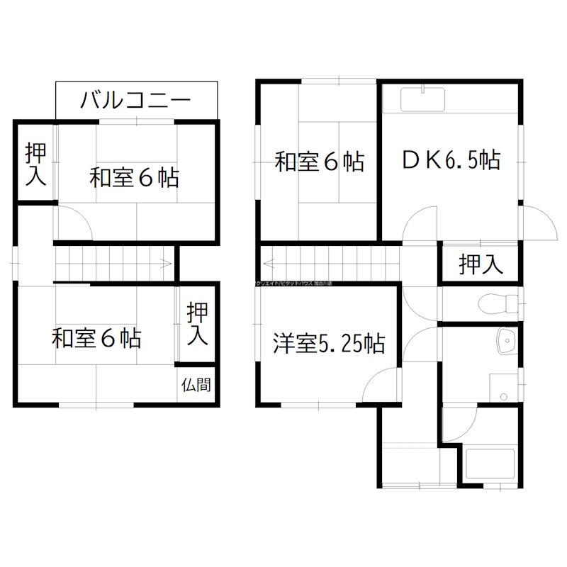 尾上町養田戸建 間取り図