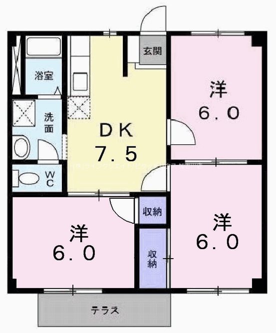 ニューシティー粟津 間取り図
