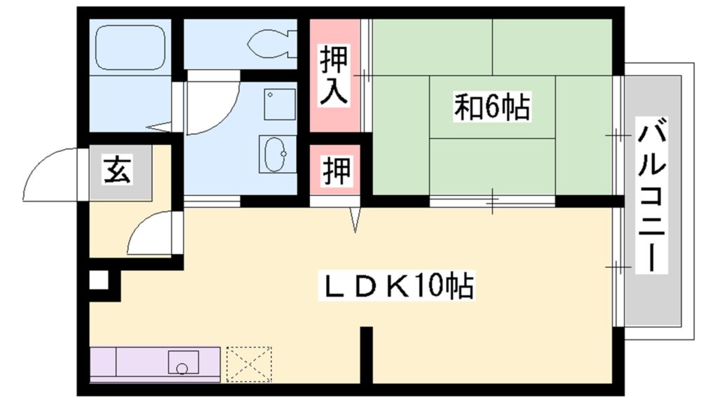 パークハイム東加古川Ｂ棟 間取り図