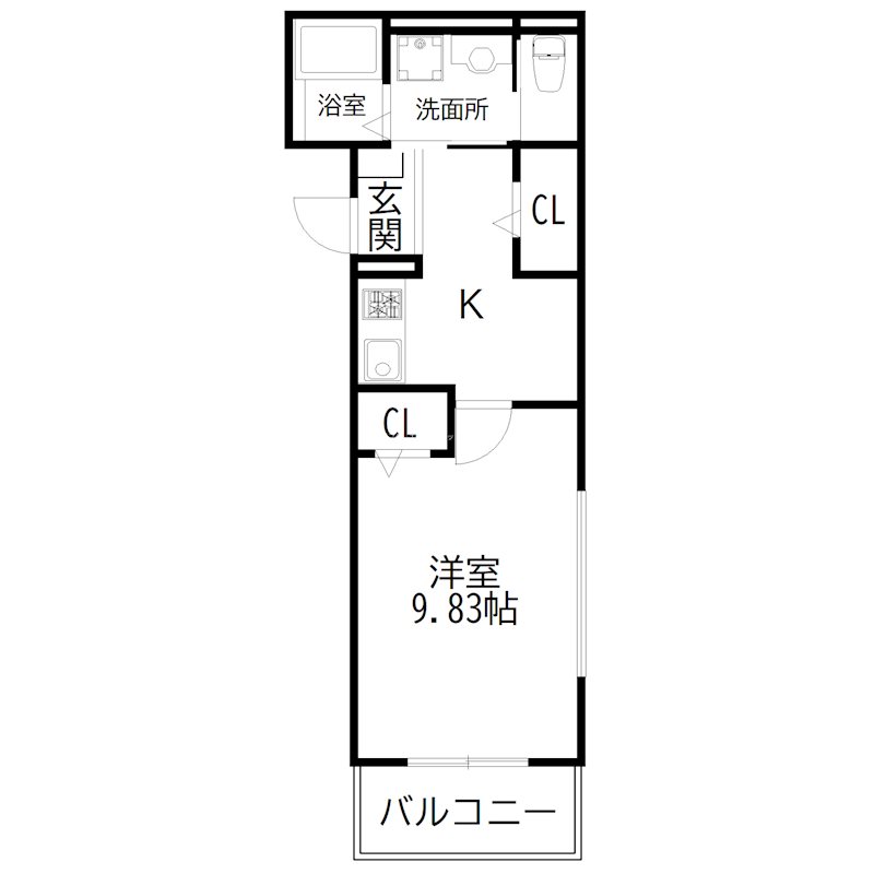 オーパス北在家 間取り図