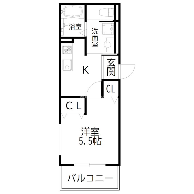 オーパス北在家 間取り図
