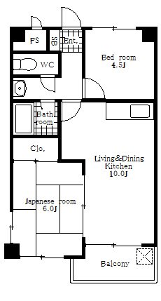 ベネフィス粟津 間取り図