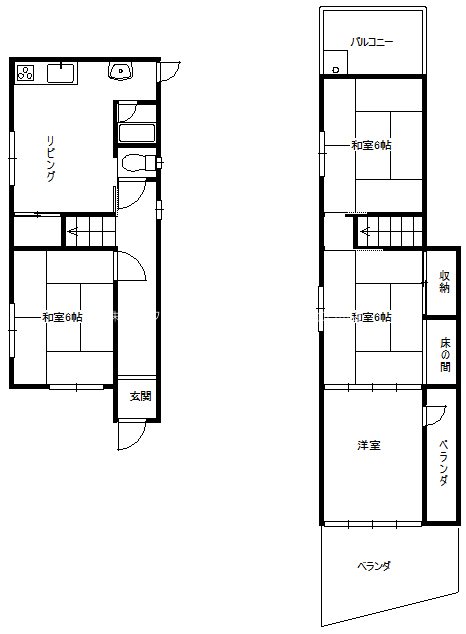 尾上町池田戸建 間取り図