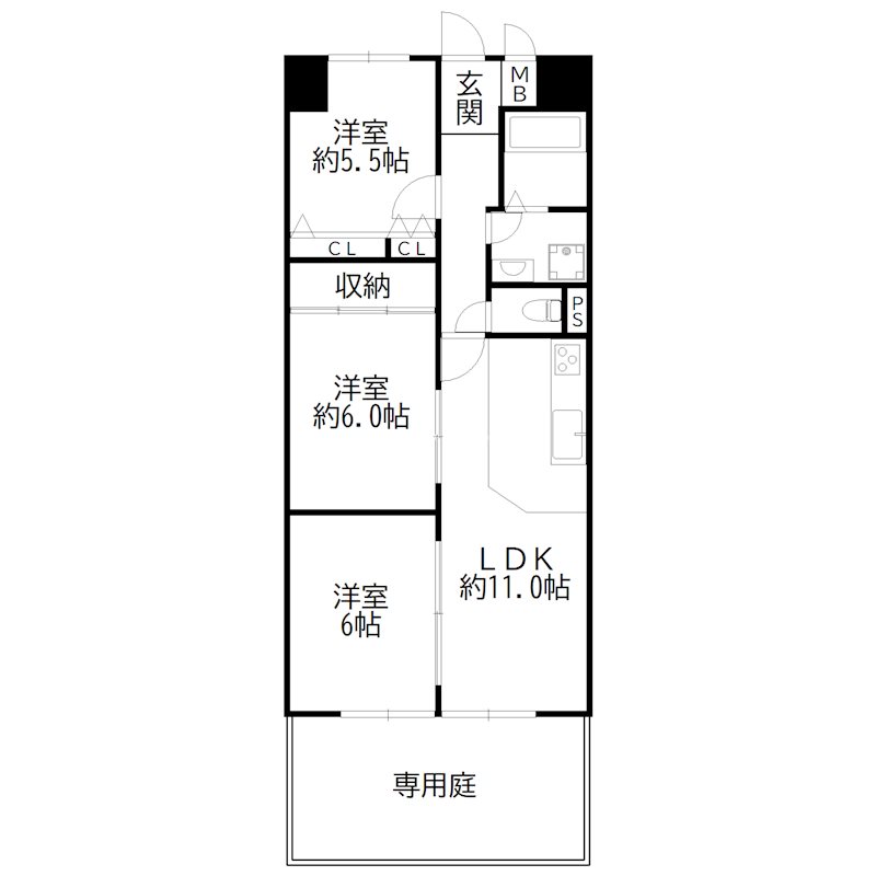 ベルアーバニティ加古川Ⅱ 間取り図