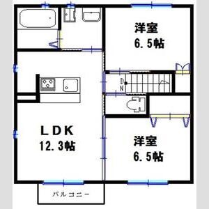 カーム　アンシャンテ 間取り図
