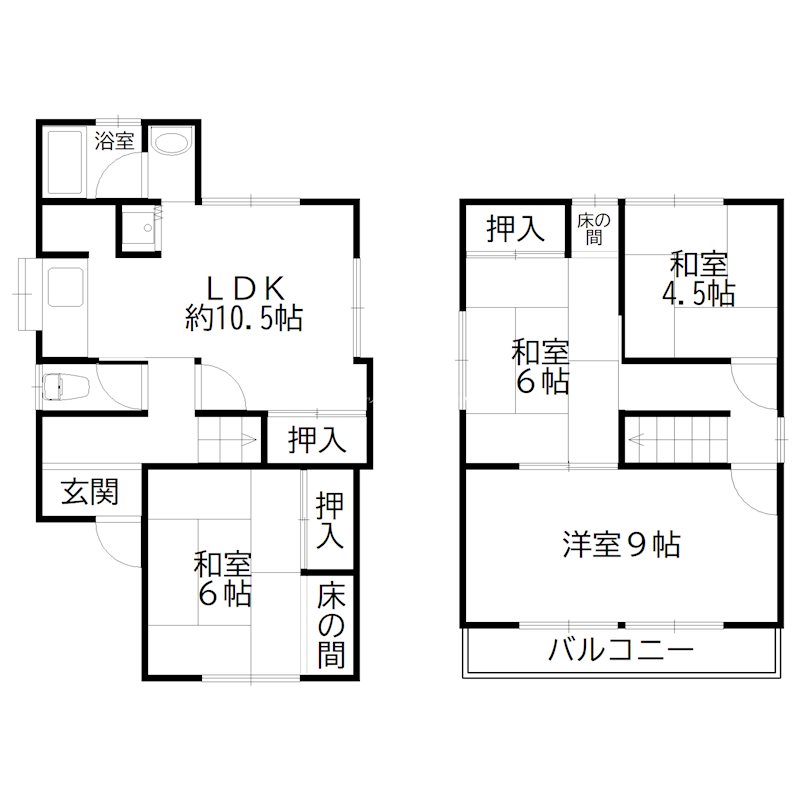 播磨町宮西戸建 間取り図