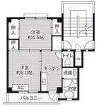 ビレッジハウス十王堂1号棟 間取り図