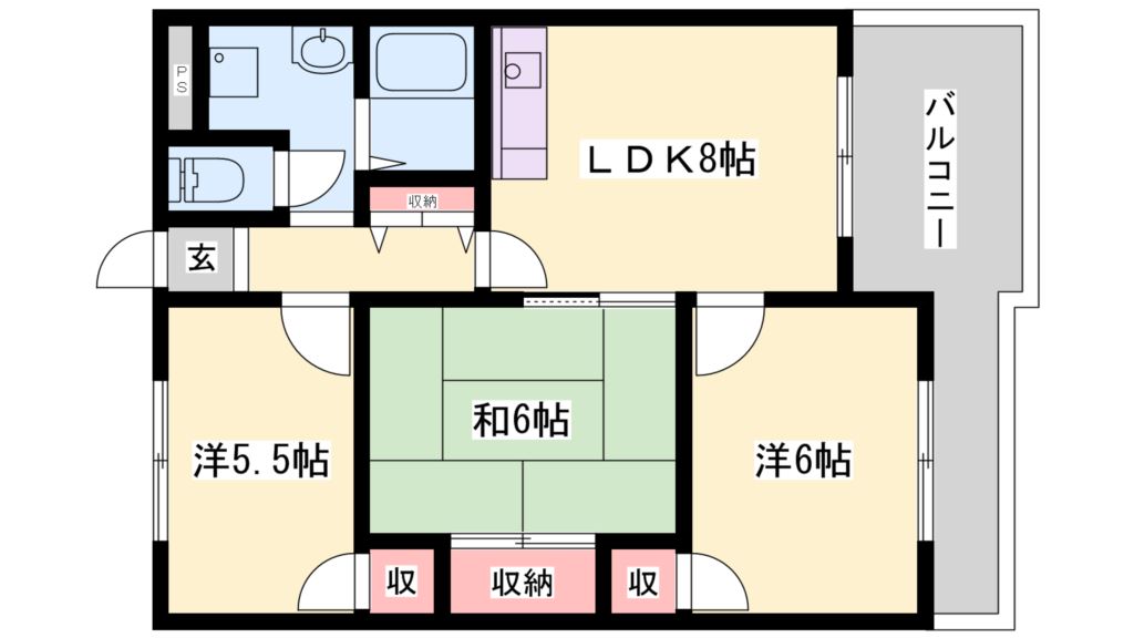 メゾン尾上の松Ⅱ 間取り図