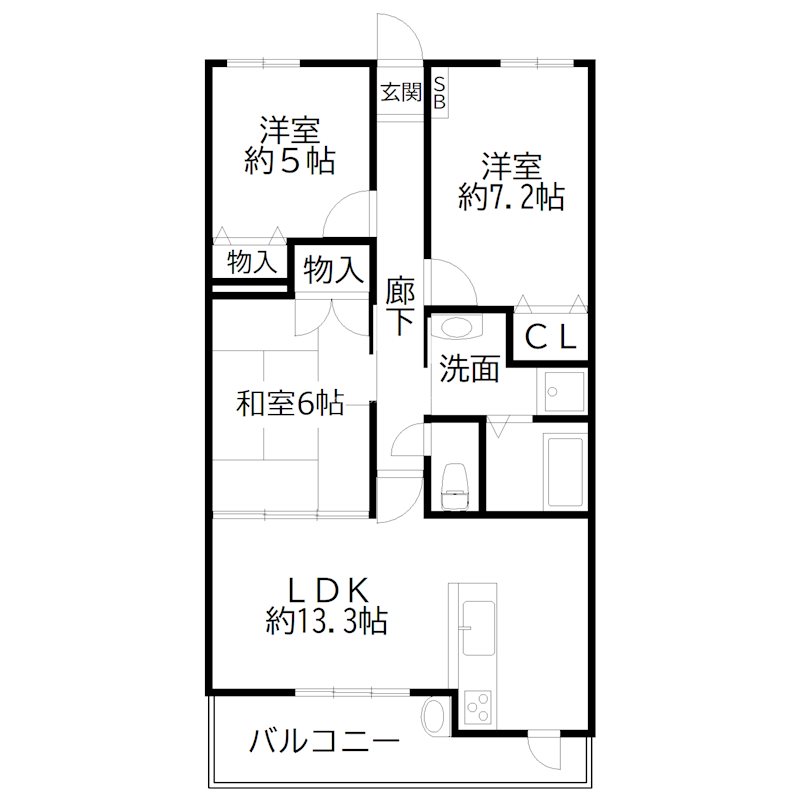 ディア・エスタミオ加古川南 間取り図