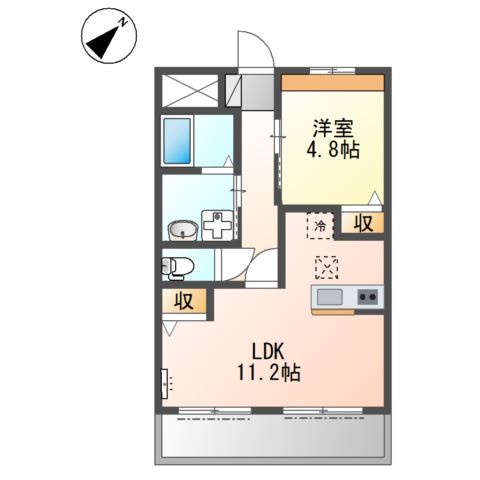 エクセルコートⅠ 間取り図