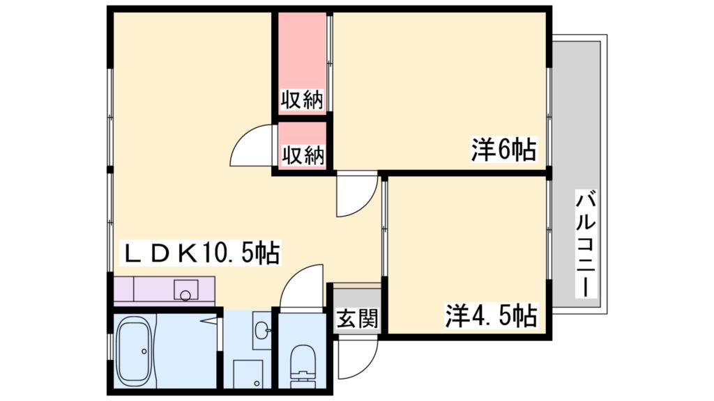 メゾン鶴林I 間取り図