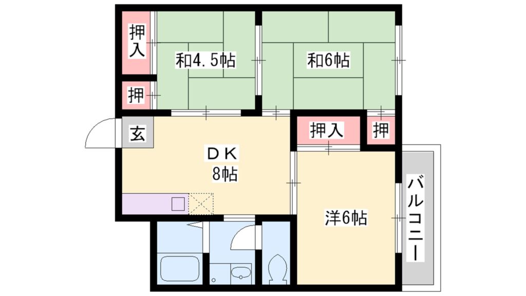 Ｓ＆Ｔハイツ中田 間取り図
