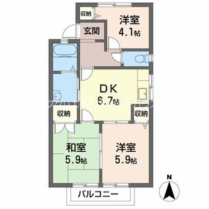 松本ハイツ東 間取り図